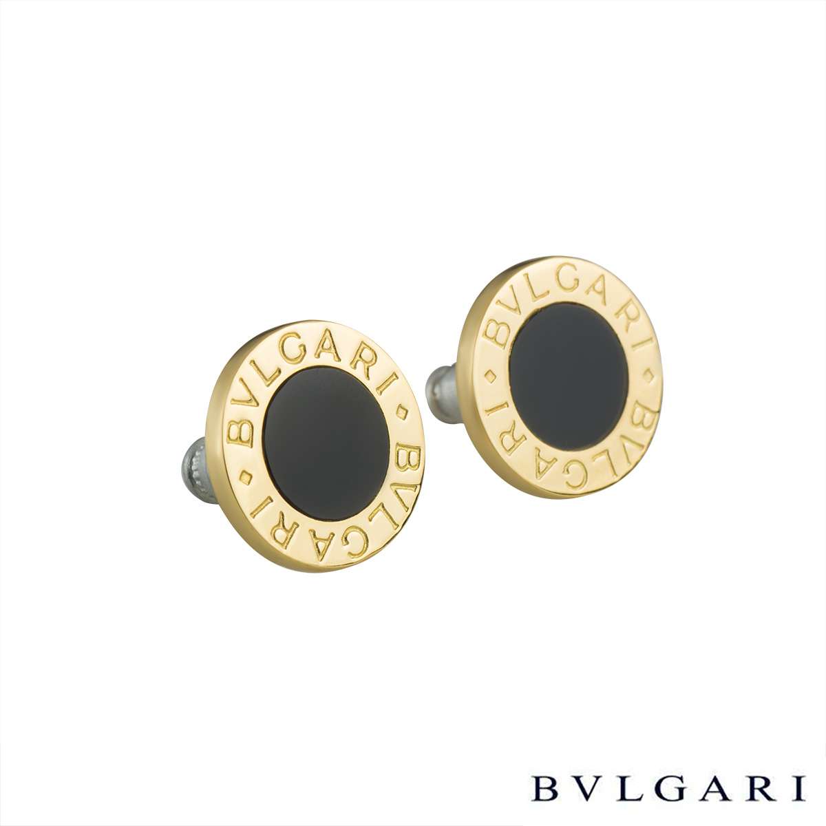 bvlgari black earrings